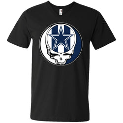 Dallas Cowboys Grateful Dead Steal Your Face Football Nfl Shirts Men V-Neck T-Shirt