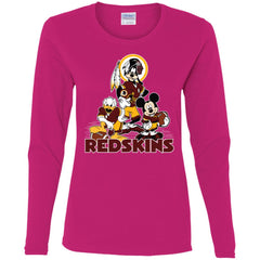 Mickey Mouse Washington Redskins American Football Nfl Sports Shirt Women Long Sleeve Shirt Women Long Sleeve Shirt - parenttees