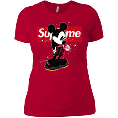 Supreme Mickey Babe Cute Love T-shirt Women Cotton T-Shirt Women Cotton T-Shirt - parenttees