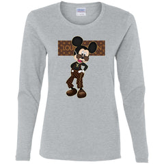 Best Louis Vuitton Mickey Fashion T-shirt Women Long Sleeve Shirt Women Long Sleeve Shirt - parenttees