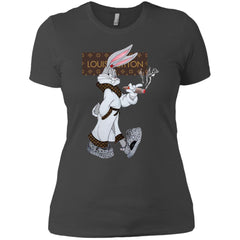 Louis Vuitton Rabbit Smoking Shirt Women Cotton T-Shirt Women Cotton T-Shirt - parenttees