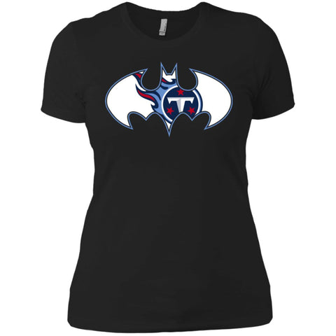 We Are The Tennessee Titans Batman Nfl Mashup Women Cotton T-Shirt Black / X-Small Women Cotton T-Shirt - parenttees