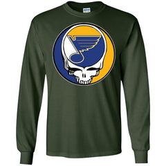 St Louis Blues Grateful Dead Steal Your Face Hockey Nhl Shirts Men Long Sleeve Shirt Men Long Sleeve Shirt - parenttees