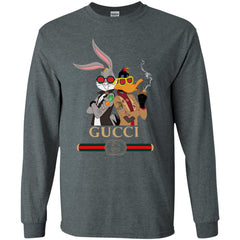 Gucci Trending T-shirt Rabbit And Donald T-shirt Men Long Sleeve Shirt Men Long Sleeve Shirt - parenttees