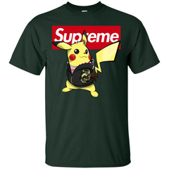 Supreme Pikachu T-shirt Men Cotton T-Shirt Men Cotton T-Shirt - parenttees