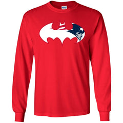 We Are The New England Patriots Batman Nfl Mashup Men Long Sleeve Shirt Men Long Sleeve Shirt - parenttees