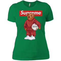 Supreme Bear Sport T-shirt Women Cotton T-Shirt Women Cotton T-Shirt - parenttees