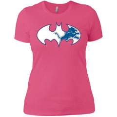 We Are The Detroit Lions Batman Nfl Mashup Women Cotton T-Shirt Women Cotton T-Shirt - parenttees