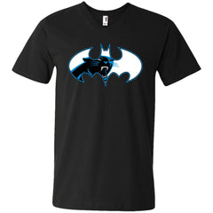 We Are The Carolina Panthers Batman Nfl Mashup Men V-Neck T-Shirt Men V-Neck T-Shirt - parenttees