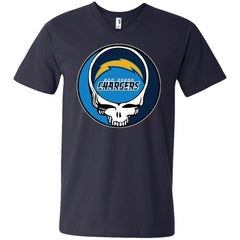 Los Angeles Chargers Grateful Dead Steal Your Face Football Nfl Shirts Men V-Neck T-Shirt Men V-Neck T-Shirt - parenttees