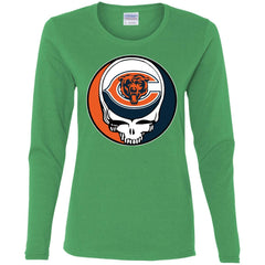 Chicago Bears Grateful Dead Steal Your Face Football Nfl Shirts Women Long Sleeve Shirt Women Long Sleeve Shirt - parenttees