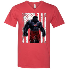 Giants Hulk Cleveland Indians T-shirt Flag Men V-Neck T-Shirt Men V-Neck T-Shirt - parenttees