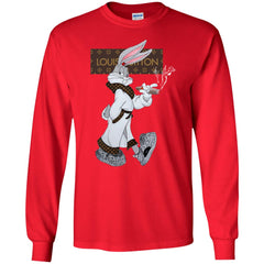 Louis Vuitton Rabbit Smoking Shirt Men Long Sleeve Shirt Men Long Sleeve Shirt - parenttees