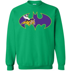 We Are The Minnesota Vikings Batman Nfl Mashup Crewneck Pullover Sweatshirt Crewneck Pullover Sweatshirt - parenttees