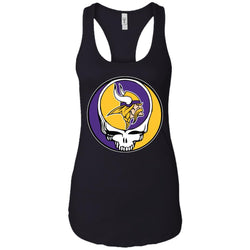 Minnesota Vikings Grateful Dead Steal Your Face Football Nfl Shirts Women Tank Top