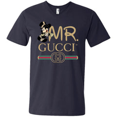 Gucci Couple Disney Mickey Valentine's Day T-shirt Men V-Neck T-Shirt Men V-Neck T-Shirt - parenttees