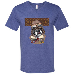 Louis Vuitton T-shirt Style Dogs T-shirt Men V-Neck T-Shirt