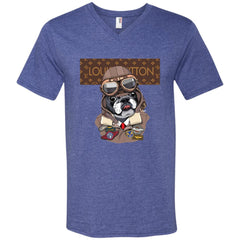 Louis Vuitton T-shirt Style Dogs T-shirt Men V-Neck T-Shirt Men V-Neck T-Shirt - parenttees