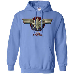 Marvel Captain Marvel Movie Chest Symbol Pullover Hoodie Sweatshirt Pullover Hoodie Sweatshirt - parenttees