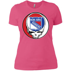 New York Rangers Grateful Dead Steal Your Face Hockey Nhl Shirts Women Cotton T-Shirt Women Cotton T-Shirt - parenttees