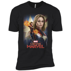 Marvel Captain Marvel Powers Portrait Men Short Sleeve T-Shirt