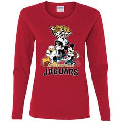 Mickey Mouse Jacksonville Jaguar American Football Nfl Sports Shirt Women Long Sleeve Shirt Women Long Sleeve Shirt - parenttees