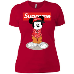 Supreme Mickey Mouse T-shirt Women Cotton T-Shirt Women Cotton T-Shirt - parenttees