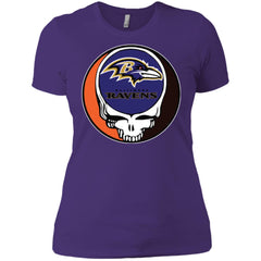 Baltimore Ravens Grateful Dead Steal Your Face Football Nfl Shirts Women Cotton T-Shirt Women Cotton T-Shirt - parenttees