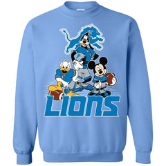 Mickey Mouse Detroit Lions American Football Nfl Sports Shirt Crewneck Pullover Sweatshirt Crewneck Pullover Sweatshirt - parenttees