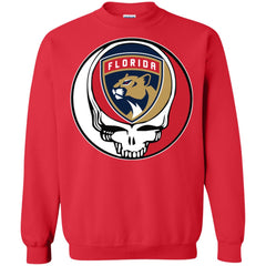 Florida Panthers Grateful Dead Steal Your Face Hockey Nhl Shirts Crewneck Pullover Sweatshirt Crewneck Pullover Sweatshirt - parenttees