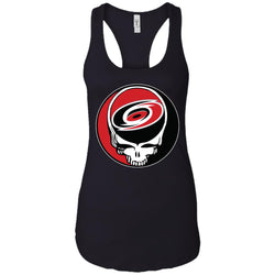 Carolina Hurricanes Grateful Dead Steal Your Face Hockey Nhl Shirts Women Tank Top