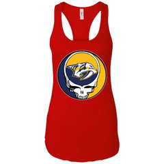 Nashville Predators Grateful Dead Steal Your Face Hockey Nhl Shirts Women Tank Top Women Tank Top - parenttees