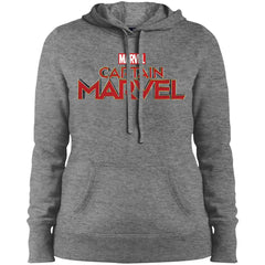 Marvel Captain Marvel Movie Logo Red Women Hooded Sweatshirt Women Hooded Sweatshirt - parenttees