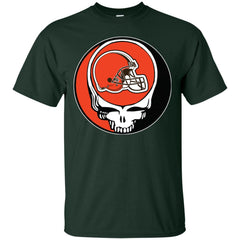 Cleveland Browns Grateful Dead Steal Your Face Football Nfl Shirts Men Cotton T-Shirt Men Cotton T-Shirt - parenttees