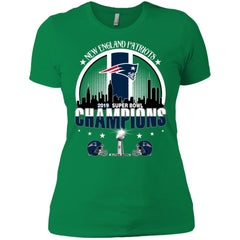 Nfl – New England Patriots 2019 Super Bowl Champions Football Women Cotton T-Shirt Women Cotton T-Shirt - parenttees