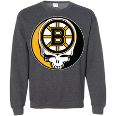 Boston Bruins Grateful Dead Steal Your Face Hockey Nhl Shirts Crewneck Pullover Sweatshirt Crewneck Pullover Sweatshirt - parenttees