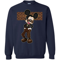 Best Louis Vuitton Mickey Fashion T-shirt Crewneck Pullover Sweatshirt Crewneck Pullover Sweatshirt - parenttees