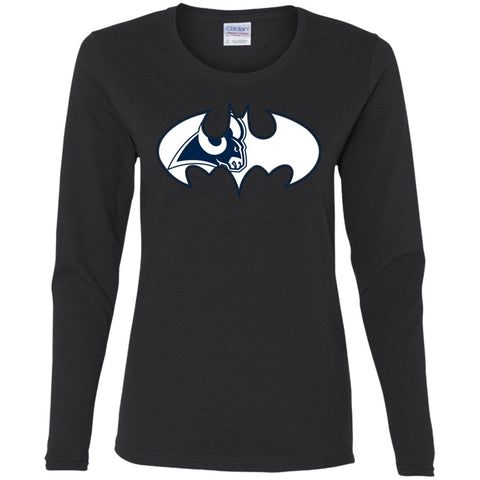 We Are The Los Angeles Rams Batman Nfl Mashup Women Long Sleeve Shirt Black / S Women Long Sleeve Shirt - parenttees