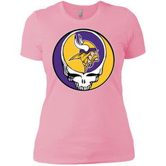 Minnesota Vikings Grateful Dead Steal Your Face Football Nfl Shirts Women Cotton T-Shirt Women Cotton T-Shirt - parenttees