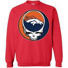 Denver Broncos Grateful Dead Steal Your Face Football Nfl Shirts Crewneck Pullover Sweatshirt Crewneck Pullover Sweatshirt - parenttees