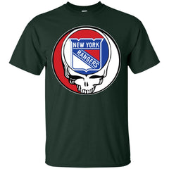 New York Rangers Grateful Dead Steal Your Face Hockey Nhl Shirts Men Cotton T-Shirt Men Cotton T-Shirt - parenttees
