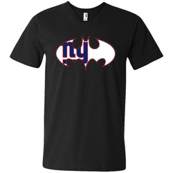 We Are The New York Giants Batman Nfl Mashup Men V-Neck T-Shirt