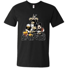 Mickey Mouse New Orleans Saints American Football Nfl Sports Shirt Men V-Neck T-Shirt Men V-Neck T-Shirt - parenttees