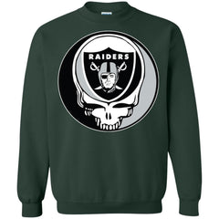 Oakland Raiders Grateful Dead Steal Your Face Football Nfl Shirts Crewneck Pullover Sweatshirt Crewneck Pullover Sweatshirt - parenttees