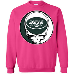 New York Jets Grateful Dead Steal Your Face Football Nfl Shirts Crewneck Pullover Sweatshirt Crewneck Pullover Sweatshirt - parenttees