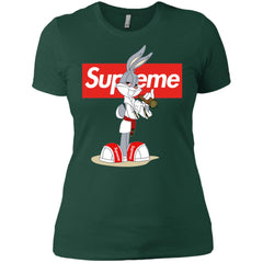 Supreme Rabbit Smoking T-shirt Women Cotton T-Shirt Women Cotton T-Shirt - parenttees