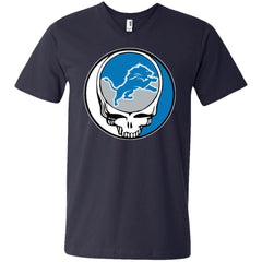 Detroit Lions Grateful Dead Steal Your Face Football Nfl Shirts Men V-Neck T-Shirt Men V-Neck T-Shirt - parenttees