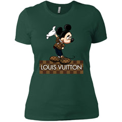 Louis Vuitton Mickey T-shirt Women Cotton T-Shirt Women Cotton T-Shirt - parenttees