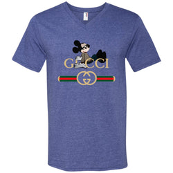 Gucci Mickey T-shirt Men V-Neck T-Shirt