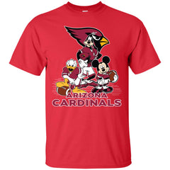 Mickey Mouse Arizona Cardinals American Football Nfl Sports Shirt Men Cotton T-Shirt Men Cotton T-Shirt - parenttees